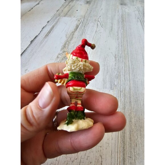 Enesco swifty elf accordion North Pole village figurine Xmas vintage ziminecki d - Picture 3 of 9